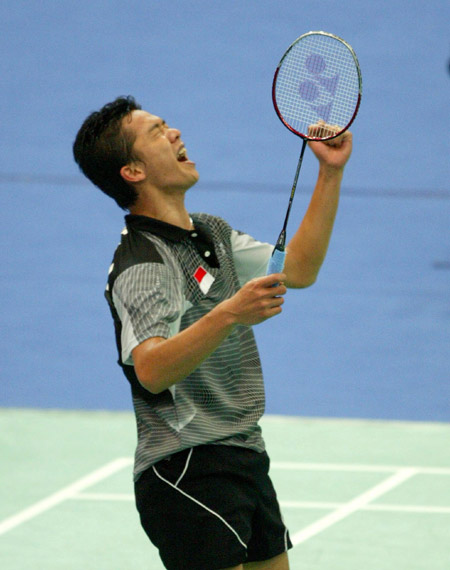 印度羽毛球队鏖战韩国羽毛球队，陶菲克惊艳世界